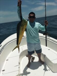 Boat captain mahi mahi fishing in Panama City Beach, FL
